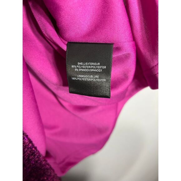 ONE33 Social Magenta Sequin Cocktail Dress Ruffle Detail Party Evening Formal - Picture 8 of 8